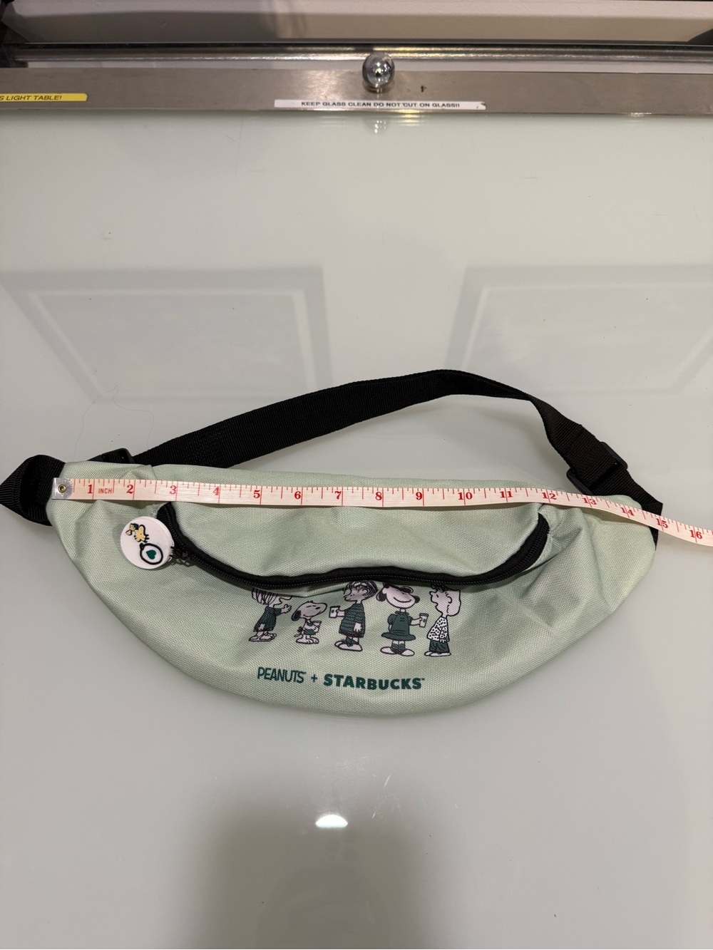 Starbucks x Peanuts Snoopy Green Belt Bag Fanny Pack Crossbody Waist Bag - Picture 4 of 5